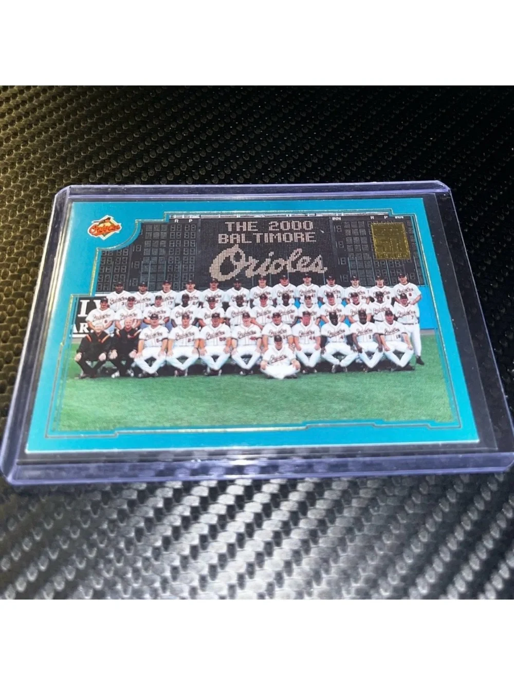 VINTAGE 2000 BALTIMORE ORIOLES TEAM BASEBALL TRADING CARD #755 TOPPS 50 YEARS